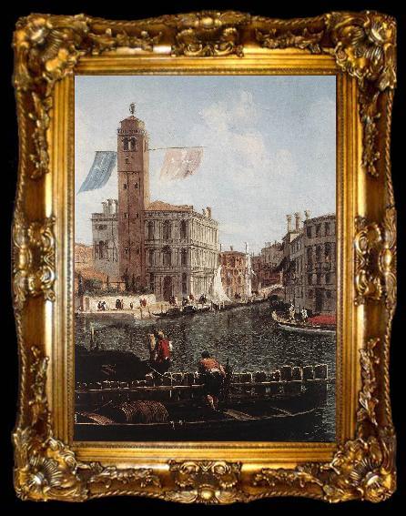 framed  MARIESCHI, Michele The Grand Canal with the Fishmarket (detail) sgh, ta009-2